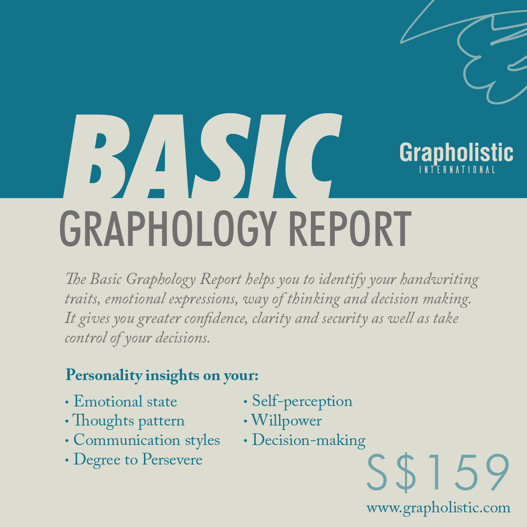 Basic Graphology Report Handwriting Analysis Personality Analyst S.Sulianah Grapholistic International NYC New York City