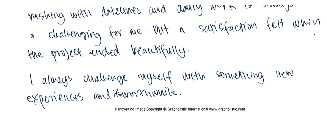 Left Slants Handwriting Analysis Grapholistic International S.Sulianah