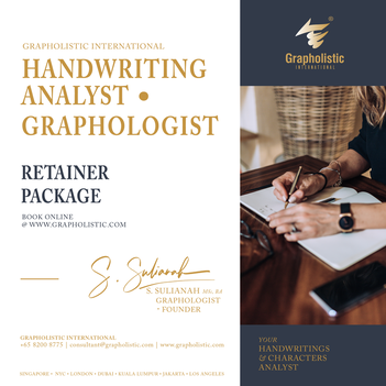 Graphology Handwriting Analysis Personality Development Courses and Seminars Admission Applications S.Sulianah Grapholistic International NYC New York City